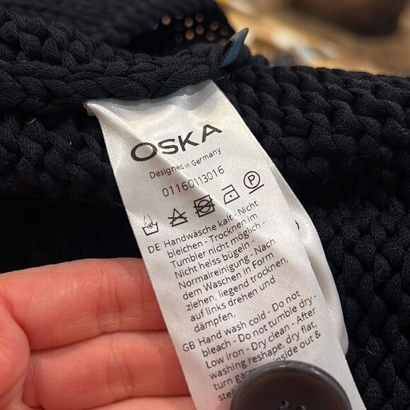 OSKA navy knit jacket Olive 8/10 - Picture 5 of 6